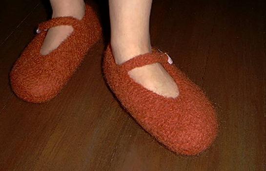 Felted slippers