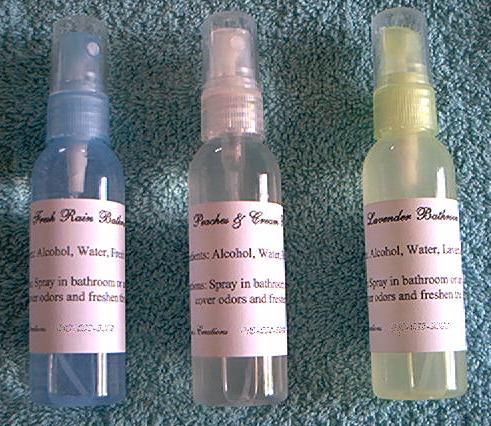 Air freshener sprays
